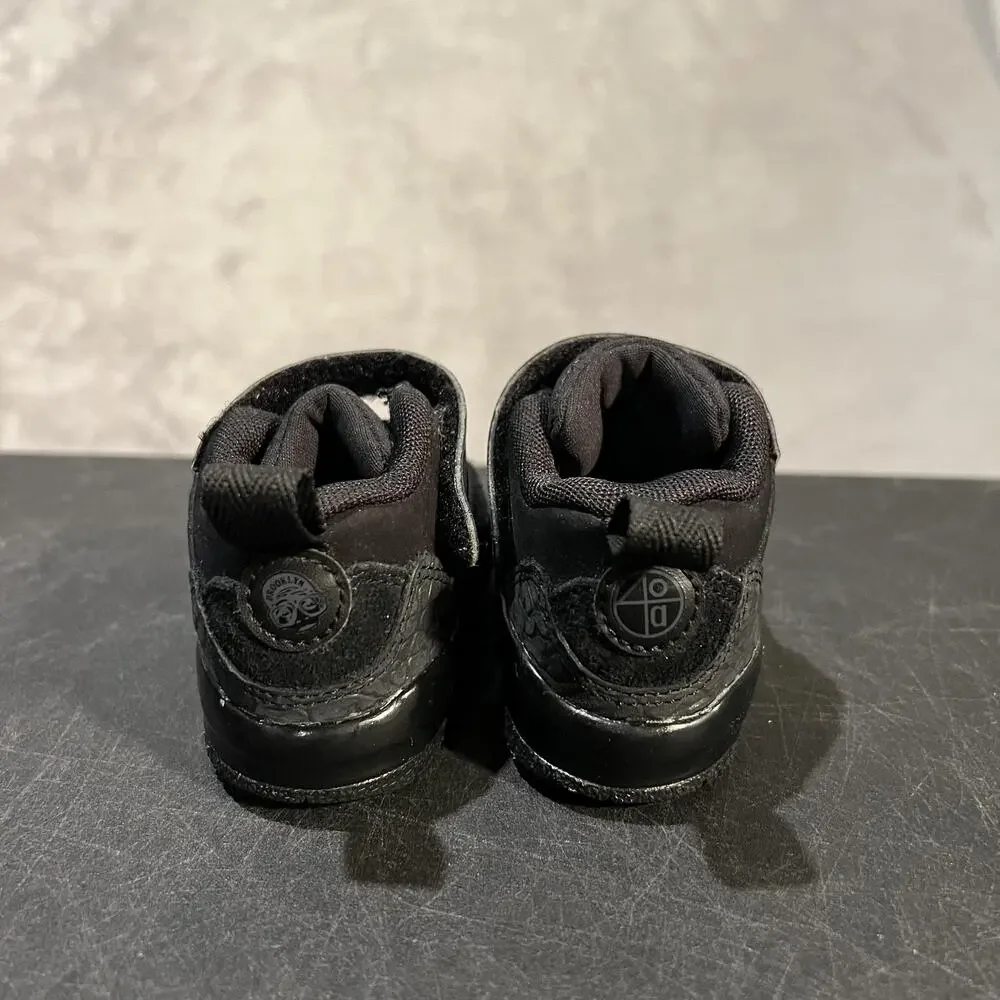 Jordan Spizike Low Shoes Toddler 4C Black Strap Mesh Suede FQ3952-001